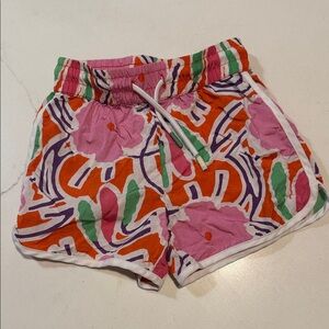 Diane Von Furstenberg for Target Girls Pink and Orange Floral Athletic Shorts